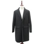 ショッピングzara ザラ ZARA チェスターコート ロング丈 XL チャコールグレー 無地 9621480 /SY66 ■GY59 メンズ