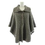 k Miki .k Kumikyoku KUMIKYOKU пончо накидка боа 2 серый /KU #GY60 женский 