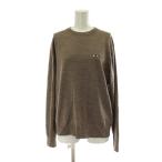 ユニクロ UNIQLO アニヤハインドマーチ ANYA HINDMARCH ニット セーター ウール L 茶 ブラウン ラウンドネック 長袖 トップス /PP