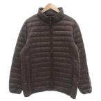  Uniqlo UNIQLO Ultra свет пуховик воротник-стойка нейлон L темно-коричневый 311-080220 /MG #ECB001 мужской 