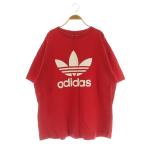 アディダス adidas ビッグTシャツ 半袖 ロゴプリント XL レッド /MY ■OS ■ECB001 メンズ