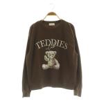 スナイデル SNIDEL HOME ベアプリントスウェット トレーナー 裏起毛 ルームウエア ONE ブラウン /MY ■OS ■ECB001 レディース