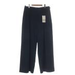 未使用品 ザラ ZARA パンツ L 紺 ネイビー ワイドシルエット タック入り フルレングス /GR ■ECC001 レディース