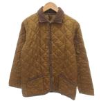  Lavenham LAVENHAM стеганная куртка чай Brown вельвет воротник кнопка ./HW #ECD001 мужской 