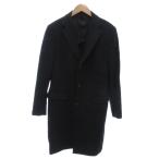  United Arrows UNITED ARROWS Пальто Честерфилд длинное пальто кашемир . одноцветный красивый .48 чёрный черный /MG #ECD001 мужской 