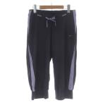  Nike NIKE спортивная одежда джерси брюки L темный лиловый 7 минут длина талия резина draw -тактный кольцо боковой линия Capri /GR