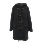 B&Y ユナイテッドアローズ ビューティー&ユース 美品 BYBC メルトンAラインダッフルコート ミドル丈 パイピング S 黒 ブラック /MG