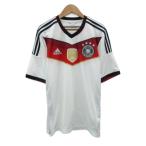 アディダス adidas サッカーウエア レプリカユニフォーム ドイツ代表 ワールドカップ 半袖 Vネック M 白 /SY47 ■ECD001 メンズ
