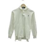 ポロ バイ ラルフローレン Polo by Ralph Lauren ポロシャツ 長袖 ポロカラー S オフホワイト /SY61 ■ECD001 メンズ