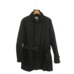 Beams Heart BEAMS HEART тренчкот с хлопком подкладка имеется ремень имеется полоса 46 чёрный черный /MN17 #ECD001 мужской 