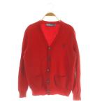 ショッピングポロ ポロ バイ ラルフローレン Polo by Ralph Lauren カーディガン ニット エルボーパッチ やぎ革 M レッド /MY ■OS ■ECD001 メンズ