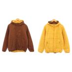  Uniqlo UNIQLO двусторонний с хлопком жакет L чай Brown желтый цвет желтый капот Zip выше bai цвет /BB #ECC001 мужской 