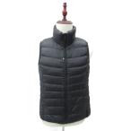 ユニクロ UNIQLO ダウンベスト ジャケット ミドル丈 L 黒 ブラック スタンドカラー /MA2 ■ECD001 メンズ