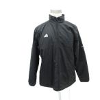  Adidas adidas с хлопком жакет верхняя одежда воротник-стойка средний длина 3XL чёрный черный /HO48 #ECD001 мужской 