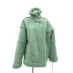 juetijouetie eko мутоновое пальто средний длина M mint green боа /HO54 #ECD001 женский 