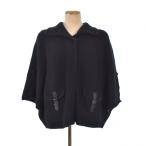  Mayson Grey MAYSON GREY вязаный пончо накидка 2 чёрный черный #ECC001 женский 