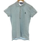 ポロ ラルフローレン POLO RALPH LAUREN ポロシャツ カットソー M ライトブルー スリムフィット 半袖 /GG ■ECD001 メンズ