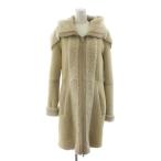 ディーゼル DIESEL ムートンコート ロング丈 アウター S ベージュ /AN65 ■ECD001 レディース