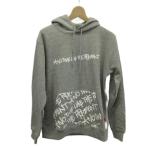  не использовался товар il zILLS Parker тренировочный длинный рукав обратная сторона ворсистый тянуть over принт M серый /XZ #GY58 мужской 