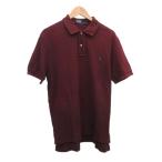 ポロ ラルフローレン POLO RALPH LAUREN ポロシャツ 半袖 LL ワインレッド ロゴ刺繍 トップス /PP ■GY58 レディース