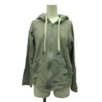  Mary Quant MARY QUANT Parker f-ti- длинный рукав M серый Zip выше цветочный принт принт /PP #GY58 женский 