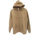 ショッピングzara ザラ ZARA パーカー プルオーバー M ライトブラウン 無地 ミドル丈 /YS40 ■ECA002 メンズ