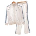  Adidas adidas выставить жакет брюки джерси Logo вышивка M белый белый синий голубой /FF #ECA002 женский 