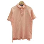 ポロ バイ ラルフローレン Polo by Ralph Lauren ポロシャツ M サーモンピンク 半袖 ロゴ刺繍 /SM56 ■ECD002 メンズ