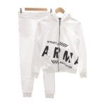  Armani Exchange A/X ARMANI EXCHANGE выставить джерси Zip выше Parker брюки-джоггеры Logo принт S белый 