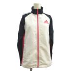  Adidas adidas джерси джемпер L белый белый воротник-стойка распределение цвета переключатель длинный рукав /MD #ECD001 женский 