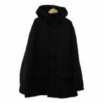  Uniqlo UNIQLO жакет верхняя одежда с хлопком XL чёрный черный с капюшоном . одноцветный длинный рукав средний длина /PP #ECD001 мужской 