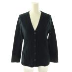 サルヴァトーレフェラガモ Salvatore Ferragamo カーディガン ニット 長袖 S ネイビー /HK ■ECD002 レディース