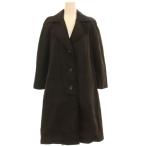 サルヴァトーレフェラガモ Salvatore Ferragamo スプリングコート 38 黒 ブラック 無地 テーラードカラー 長袖 R.N 136180843 /GG ■ECD002