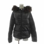 デュベティカ DUVETICA Adhara ダウンジャケット フード ファー ナイロン アウター 38 黒 ブラック D03004MFG-1035R /AN61 ■ECD002