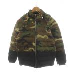 ショッピングハイドロゲン 未使用品 ハイドロゲン HYDROGEN ダウンジャケット フード カモフラ 迷彩柄 アウター M カーキ /AN41 ■ECD002 メンズ