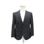  Yuki Torii Homme костюм tailored jacket BE4 уголь черный полоса рисунок одиночный кнопка общий подкладка средний длина #ECE003 мужской 