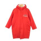  Le Coq s Porte .fle coq sportif bench пальто с хлопком теннис F красный красный с капюшоном . длинный рукав Logo вышивка /CK10 #ECE003 мужской 