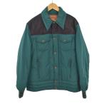 Levi's пуховик Denim переключатель Zip выше передний кнопка воротник имеется рукав ребра одноцветный M зеленый зеленый 70811-96 0805 #ECE003 мужской 