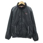  Puma PUMA с хлопком жакет верхняя одежда L чёрный черный длинный рукав воротник-стойка /HO51 #ECA003 женский 