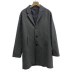  item z Urban Research ITEMS URBANRESEARCH Пальто Честерфилд шерсть 38 серый одноцветный выполненный в строгом стиле цвет длинный рукав /PP #ECA003