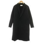 yu - JUHA шерсть Пальто Честерфилд длинный 2 чёрный черный 10040102 /KU #ECA003 мужской 