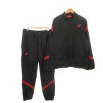  Asics asics выставить Wind брейкер жакет брюки спорт одежда XL чёрный черный /AH32 #ECA003 мужской 