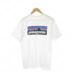  Patagonia Patagonia Responsibili-Tee футболка верхняя одежда S белый белый Logo принт раунд шея короткий рукав /CK6 #GY70