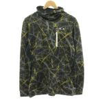  Oacley CRACK MX HI-NECK LS SHIRT FOA cut and sewn тренировочный Golf одежда с высоким воротником обратная сторона ворсистый длинный рукав общий рисунок M чёрный черный 