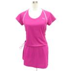  Puma PUMA спортивная одежда бег одежда One-piece мини длина короткий рукав Logo вышивка M розовый /SY28 #ECB003 женский 