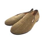  Giuseppe Zanotti дизайн GIUSEPPE ZANOTTI DESIGN заклепки туфли без застежки Loafer 36 золотой цвет Gold цвет /UO #GY62