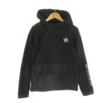  Nike NIKE флис тянуть Parker детская одежда ( для мальчика ) L чёрный черный длинный рукав Logo patch рукав вышивка /CK3 #ECB003 Kids 