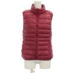 ユニクロ UNIQLO ダウンベスト M 赤 ス