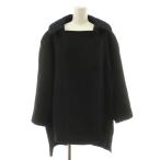  Sonia Rykiel SONIA RYKIELs Len цвет пальто средний длина шерсть 38 чёрный черный CORPNW0527 /KU #ECB003 женский 