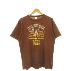  Colombia Columbia футболка верхняя одежда XL чай Brown короткий рукав графика принт раунд шея /AH40 #ECD003 мужской 
